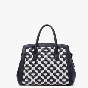 NWOT Kate Spade Woven Knott Flower Satchel with Dust bag